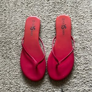 Yosi Samra Roee pink patent sandal size 10